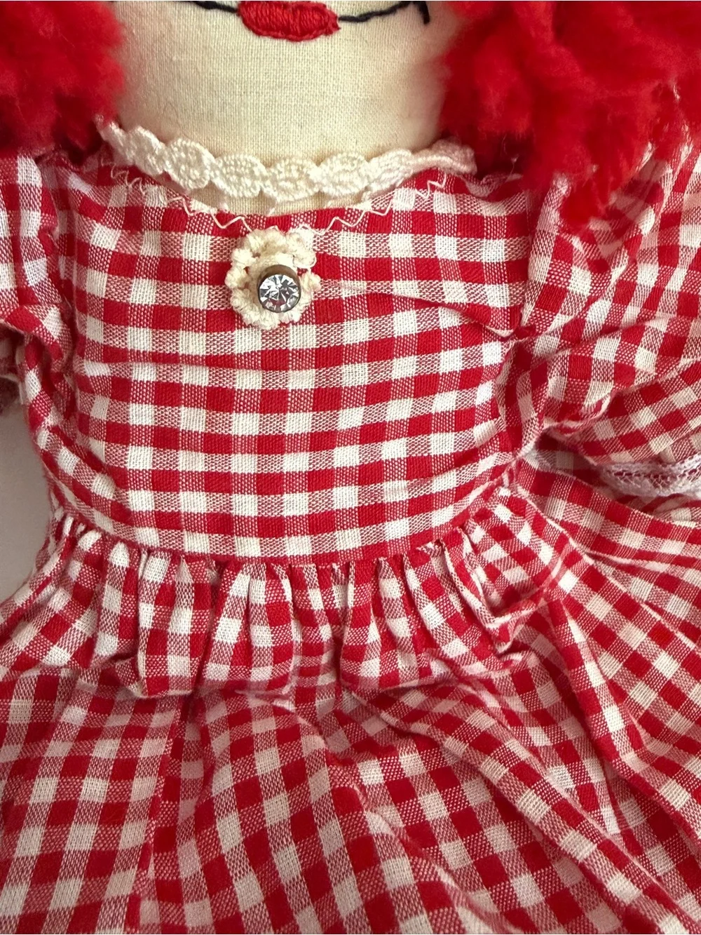 Raggedy Ann Doll Handmade Signed Donna Walsh Artist 14